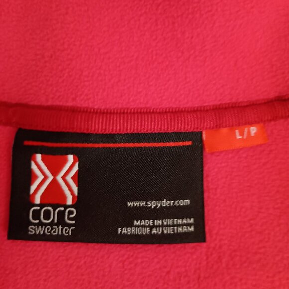 Spyder Endure Core Mid Weight Full Zip Sweater Jacket Pink Women’s Size L EUC - Picture 8 of 16